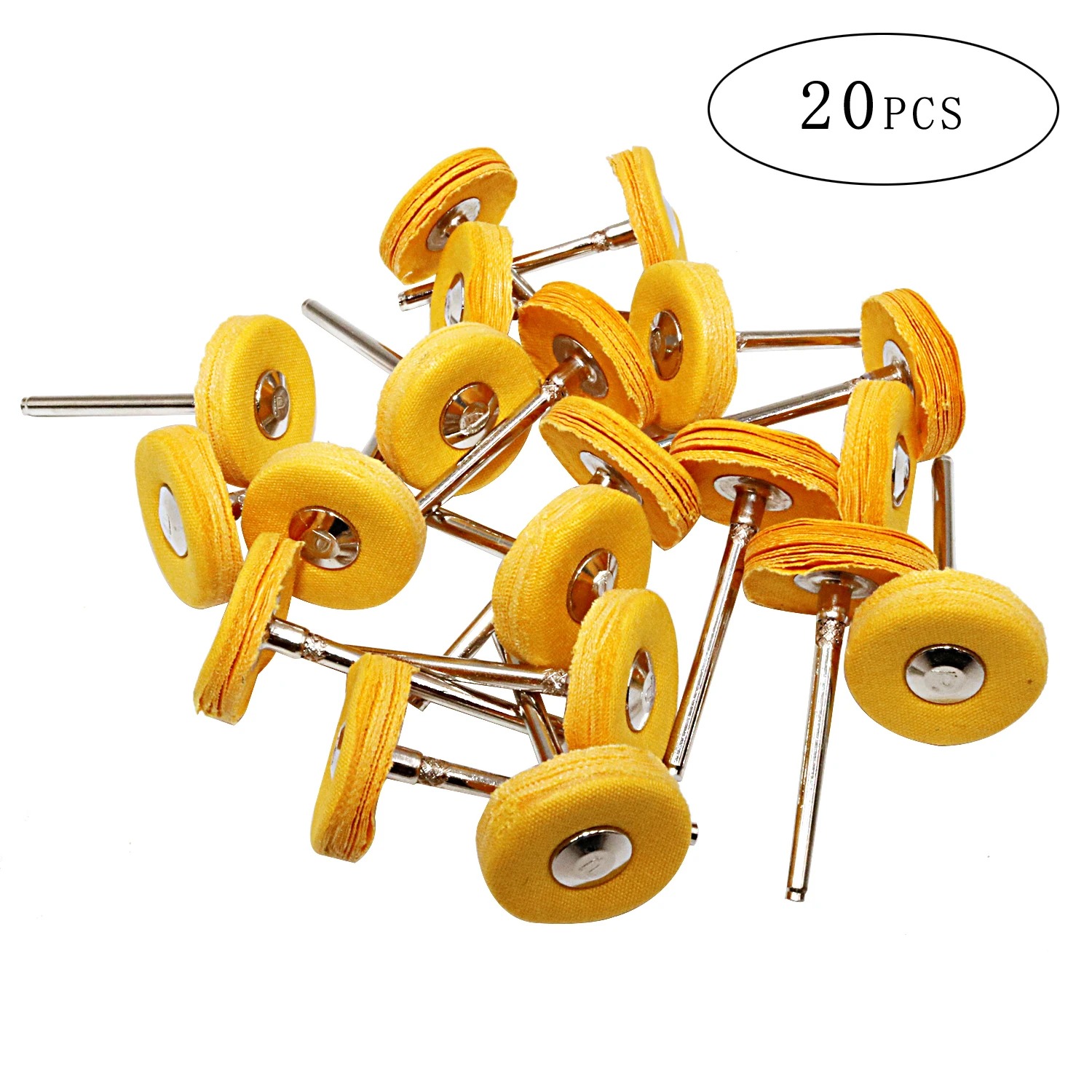 Jewelry Making Tools - 20PCS Set Roda Poles Kain Kuning