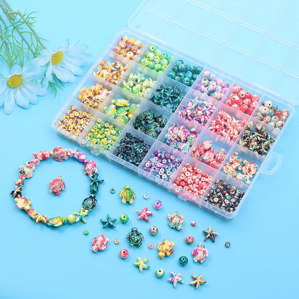 Jewelry Making Birthday Party - 6/46/558 Buah Kit Pembuatan Manik-manik dan
