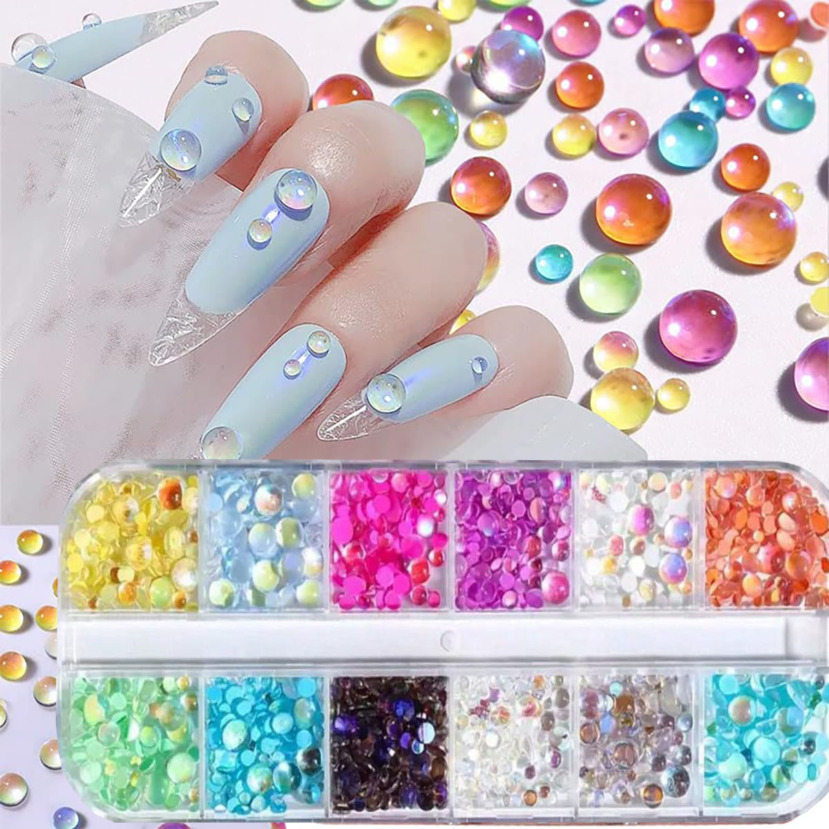1 Kotak Warna Permen Ukuran Ca - Crystal Bead Mix ulasan dan harga
