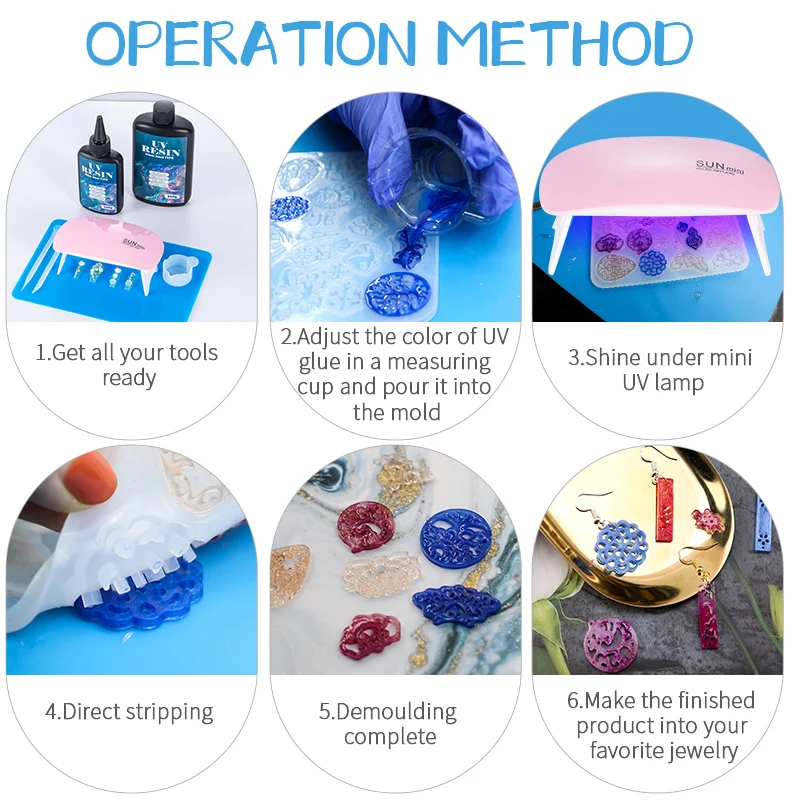Kit Lem Resin UV Keras Lem UV  - Jewelry Making Tools List ulasan dan harga