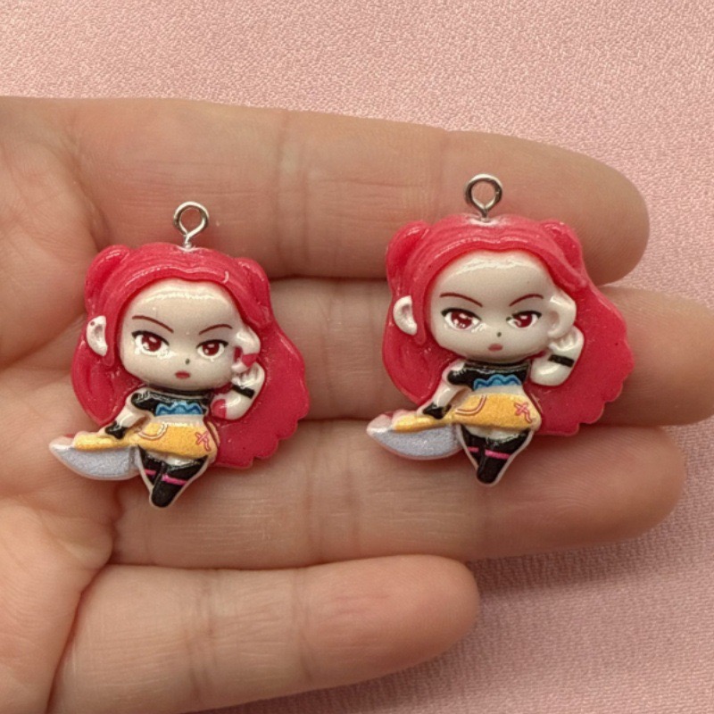 10 buah liontin kartun resin,  - Jewelry Making Birthday Party ulasan dan harga