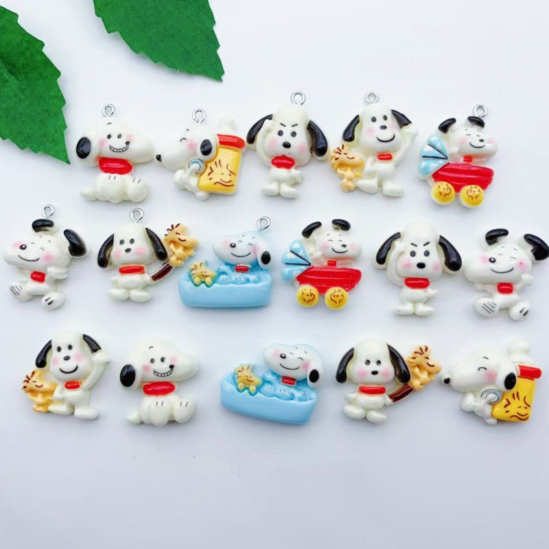12 buah liontin anjing kartun  - Jewelry Making Birthday Party ulasan dan harga