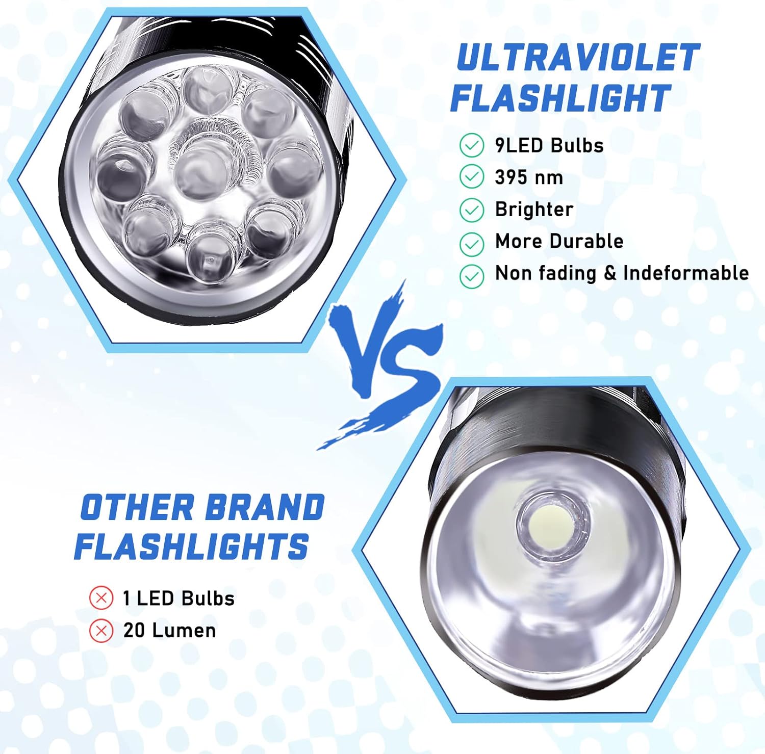 Senter LED 9 Lampu UV untuk Pe - Jewelry Making Workshops ulasan dan harga