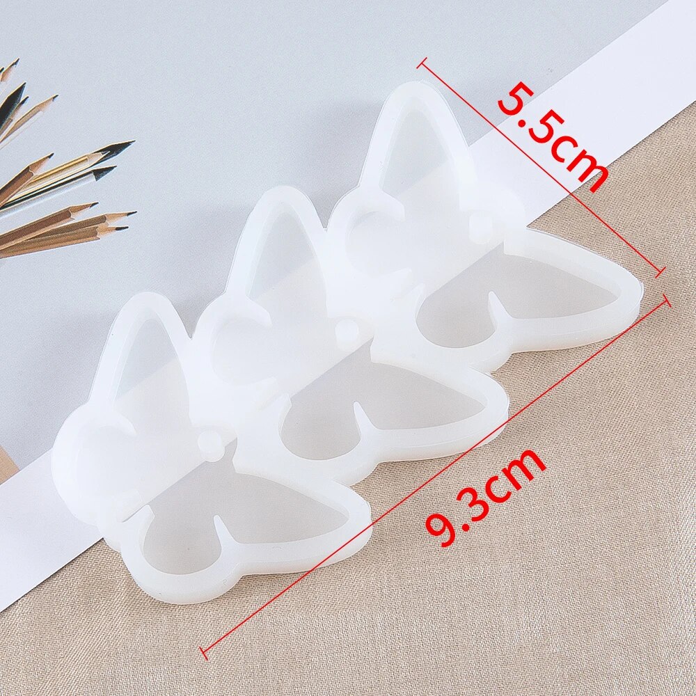 1 buah cetakan silikon kupu-ku - Jewelry Making Tools List ulasan dan harga