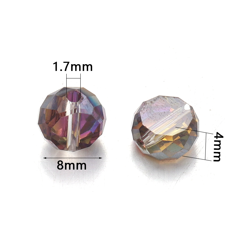 30 Buah/Lot 8Mm Manik-manik Kr - Crystal Bead Mix ulasan dan harga