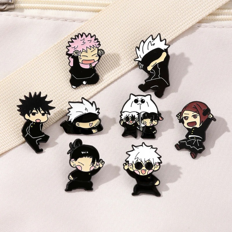 8pcs Set Pin Enamel Anime Itad - Jewelry Making Kits ulasan dan harga