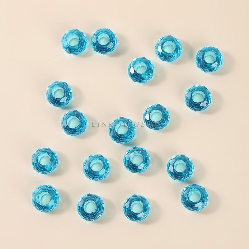 10 Buah/Lot Manik-manik Kaca L - Crystal Bead Mix ulasan dan harga