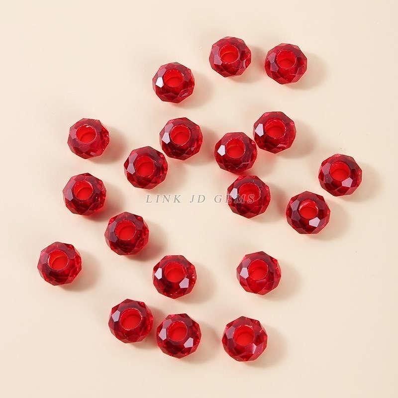 10 Buah/Lot Manik-manik Kaca L - Crystal Bead Mix ulasan dan harga